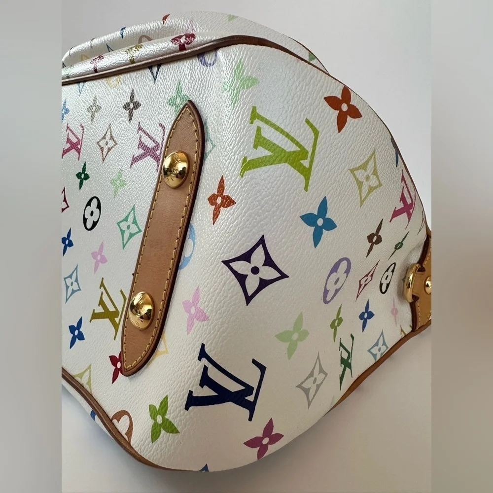 Vintage Louis Vuitton White Murakami Rita Bag - Limited Edition